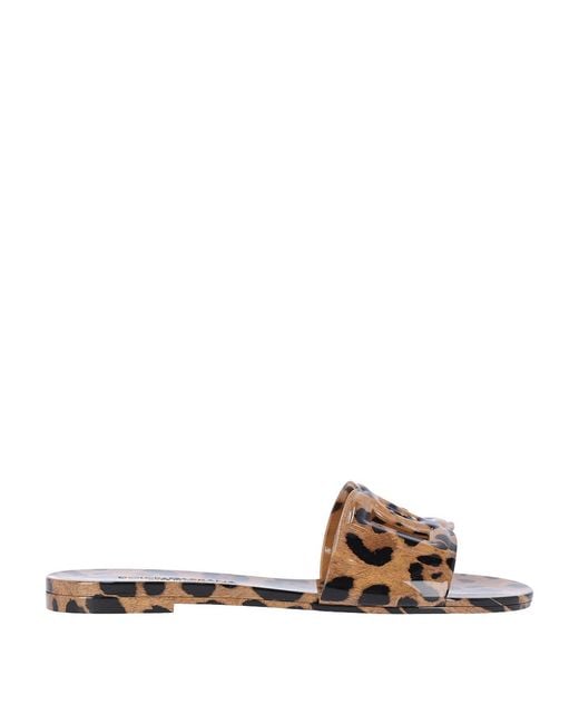 Dolce & Gabbana White Dg Sandals