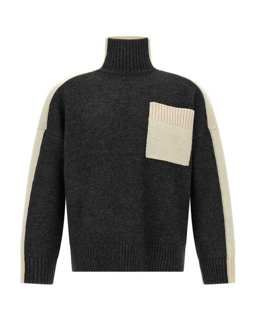 J.W. Anderson Gray Two Tone Sweater for men