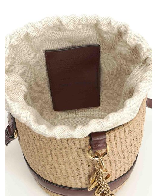 Chloé Metallic Chlo Charms Basket Bag