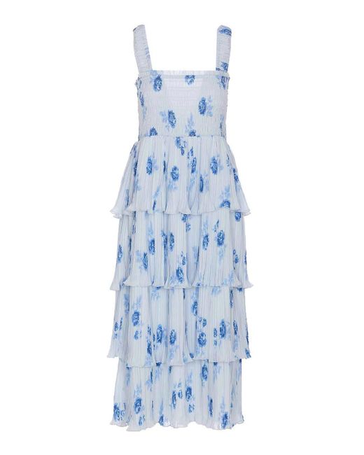 Elisabetta Franchi Blue Double Breasted Mini Dress
