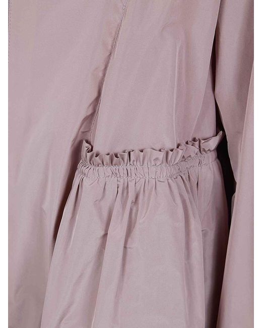 Herno Purple Midi Hooded Jacket