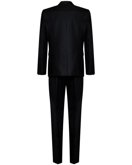 DSquared² Black Virgin Wool And Silk Tuxedo Suit for men