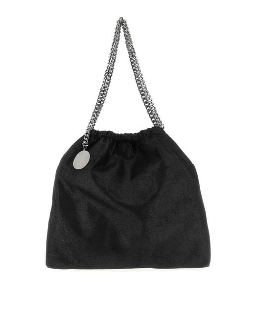 Stella McCartney Black Falabella Drawstring Shoulder Bag