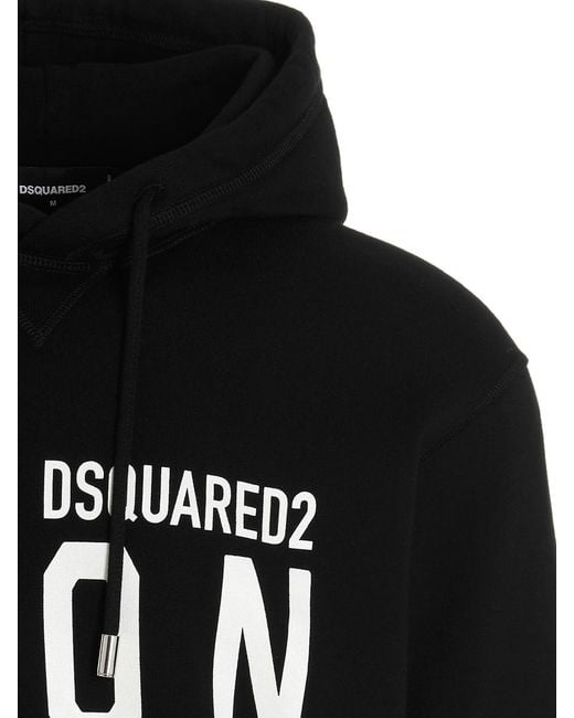 DSquared² Black Sweatshirt With Logo for men