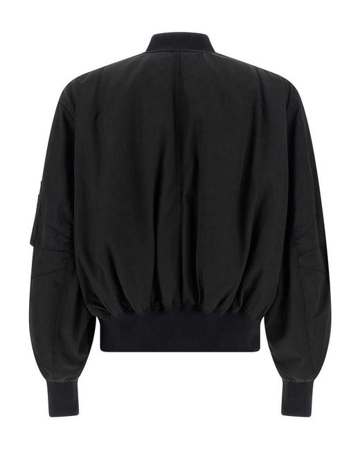 The Attico Black 'Anja' Bomber Jacket