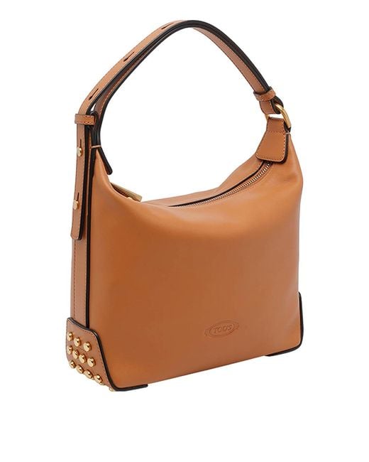 Tod's Brown Mini Leather Bucket Bag