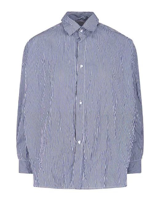 Daniela Gregis Blue Striped Shirt