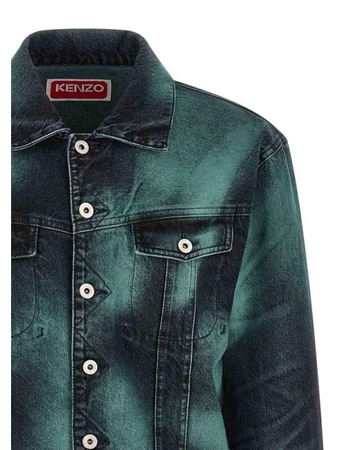 KENZO Green Boke Heart Jacket for men