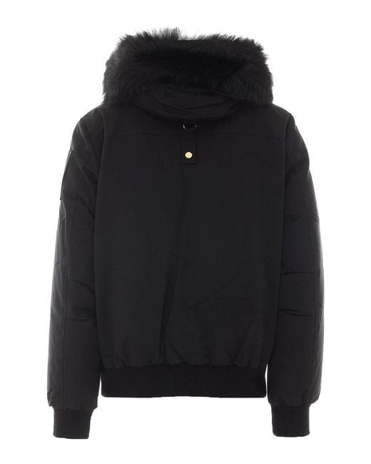 Moose Knuckles Black Ballistic Bomber for men