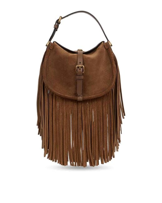 Etro Brown Small Pony Bag