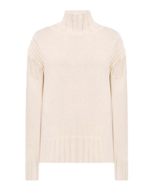 Jil Sander White Turtle Neck