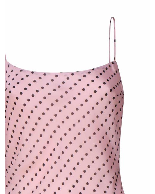 ANDAMANE Pink Ninfea Maxi Slip Dress