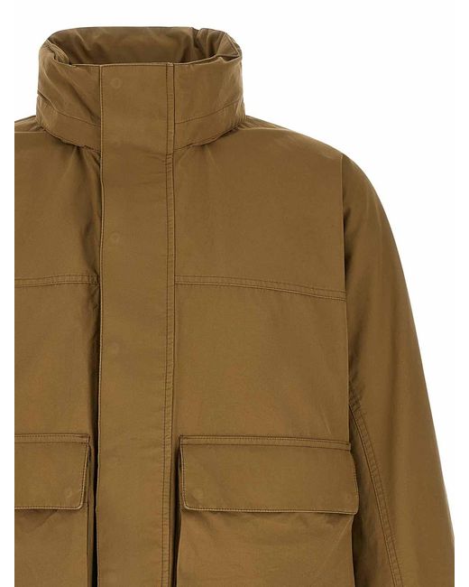 Lemaire Green 'Short Rain' Parka for men