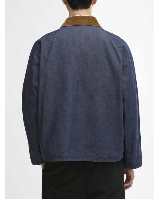 Barbour Blue Transport Denim Casual Jacket for men