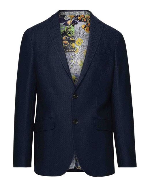 Etro Blue Blazer Roma for men