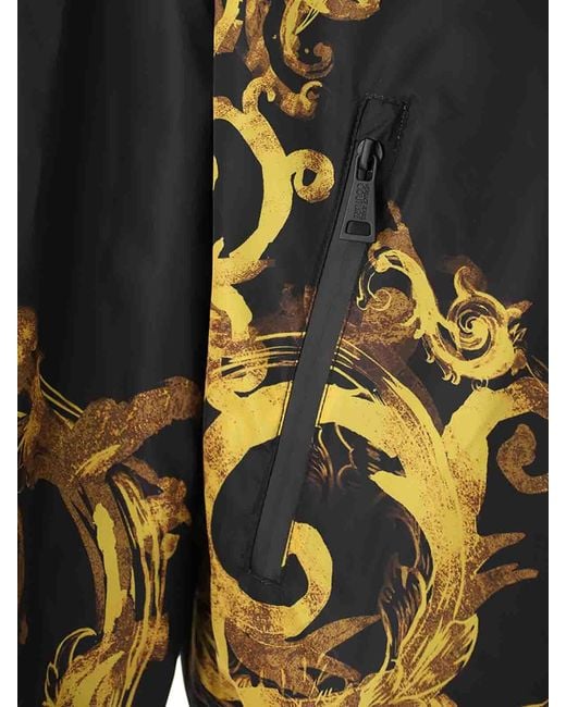 Versace Jeans Couture Black Placed Print Jacket for men