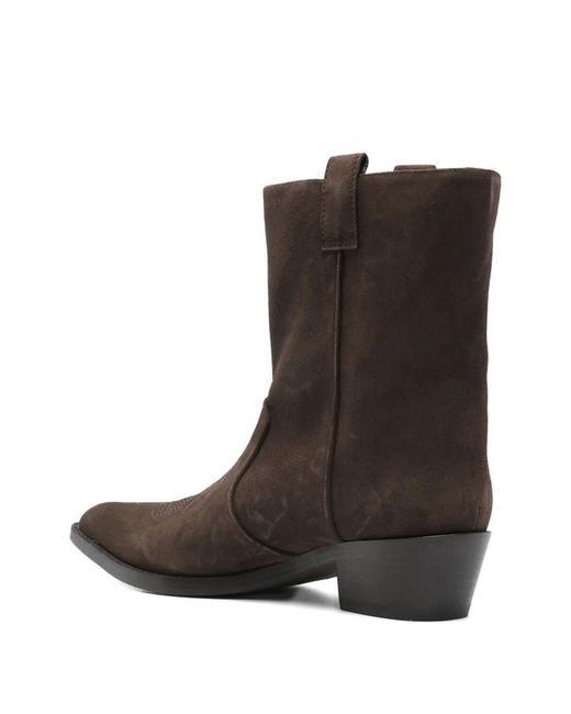 Khaite Brown Clive Ankle Boot 35