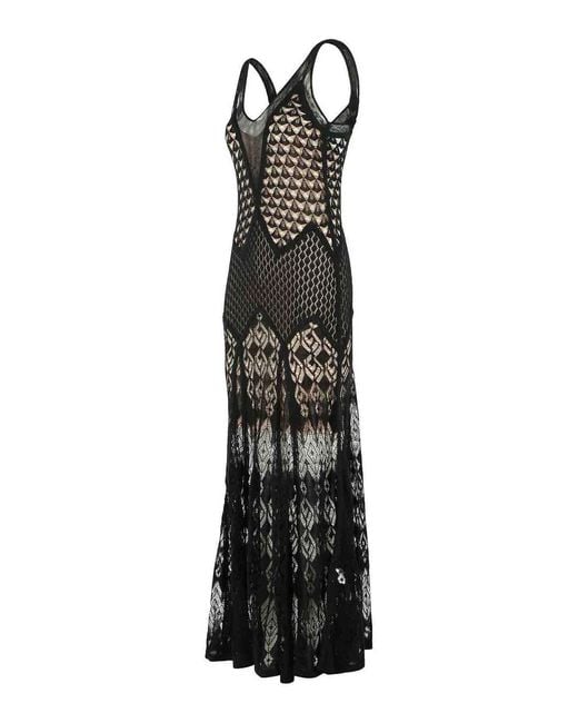 Blumarine Black Long Dress