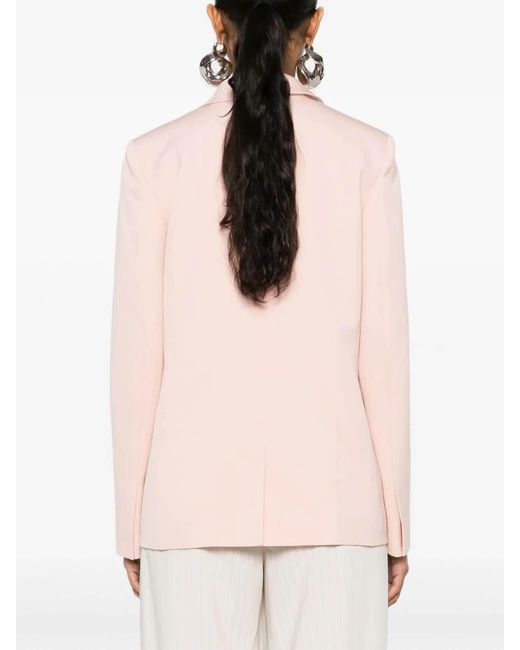 Lanvin Pink Single-Breasted Tailored Jacket