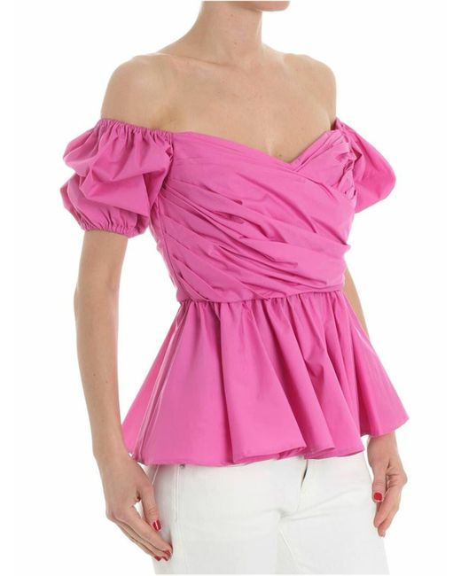 Vivetta Pink Cross Top