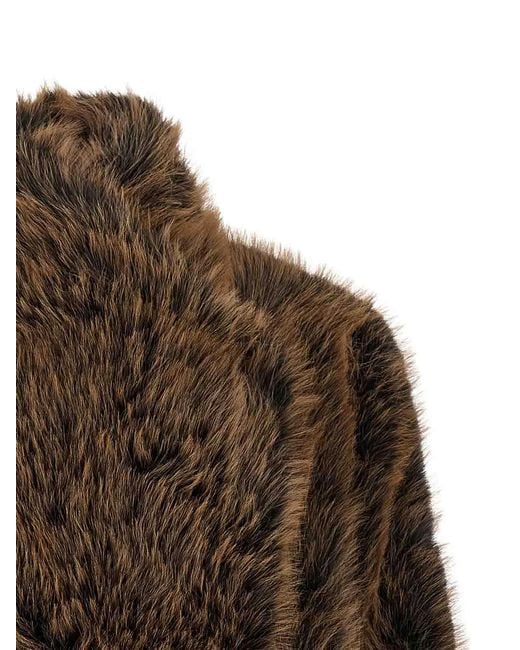 BB COUTURE Brown Eco-Fur Coat