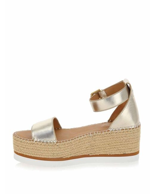 See By Chloé Natural Glyn Espadrillas Plateau