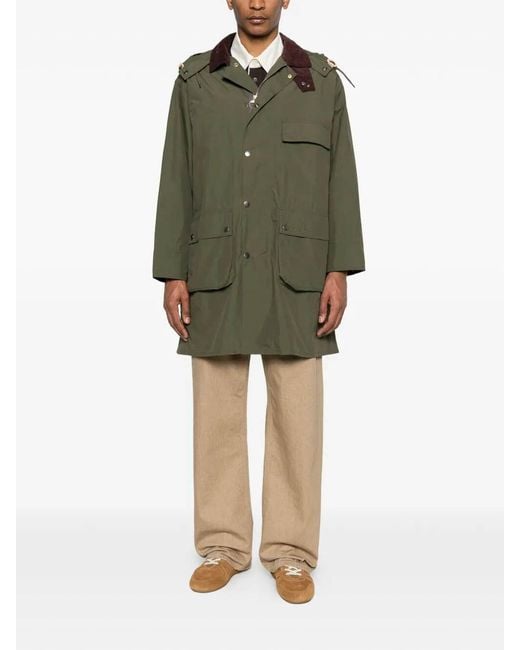 Barbour Green Ba X Paulsmith Casual Parka 261Mca for men