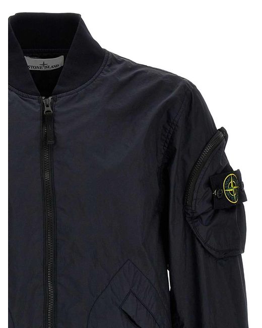 Stone Island Blue Parka for men
