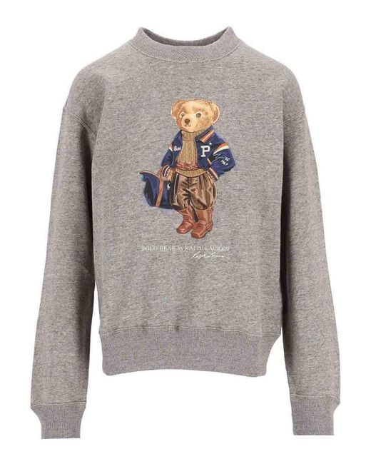 Polo Ralph Lauren Gray Printed Sweater