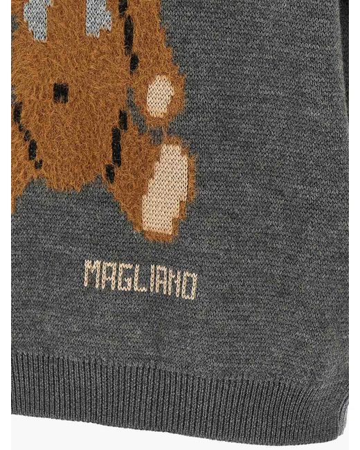 Magliano Gray Teddy Bear Vest for men
