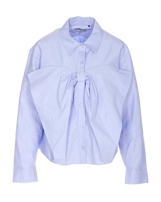 Essentiel Antwerp Blue Bow Shirt