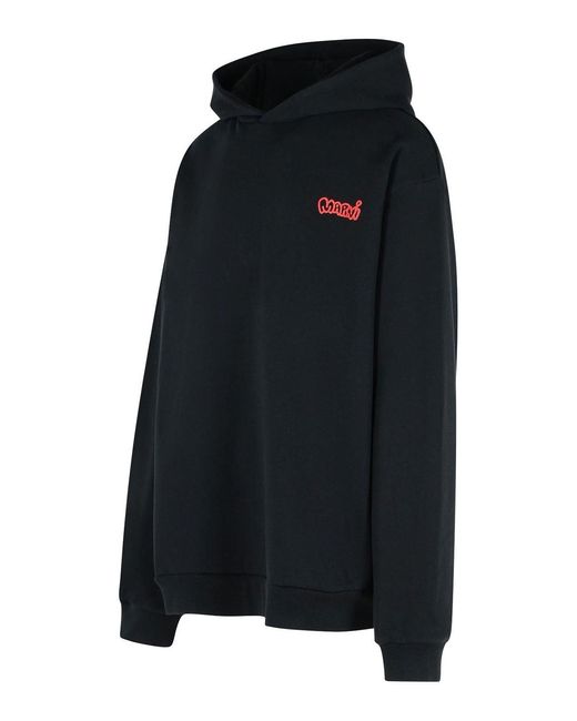 Marni Blue Cotton Sweatshirt for men