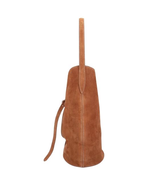 Liffner Brown Large Belted Bag Bucket Bag