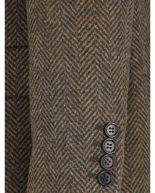 sunflower Green Double-Breasted Coat for men