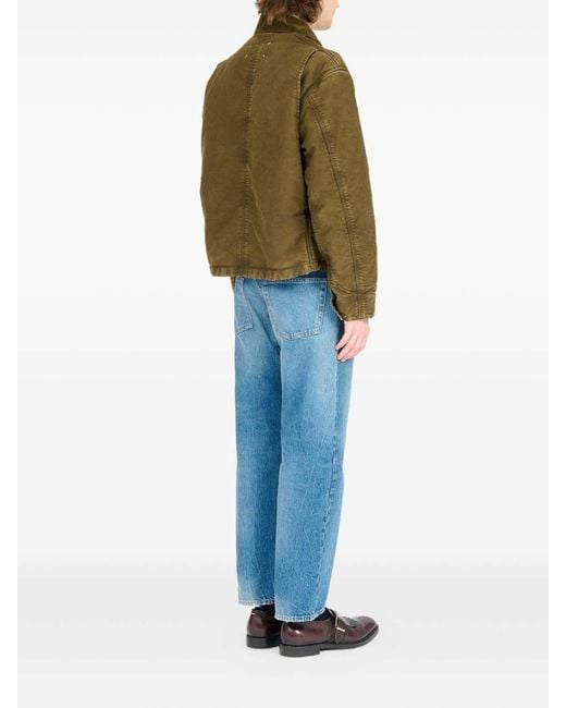 Maison Margiela Green Button-Up Sport Jacket for men