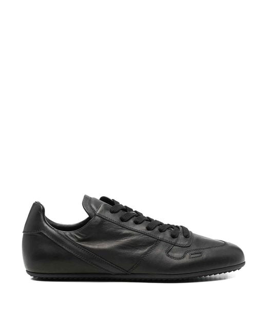 Rick Owens Black Minimal Sneakers for men