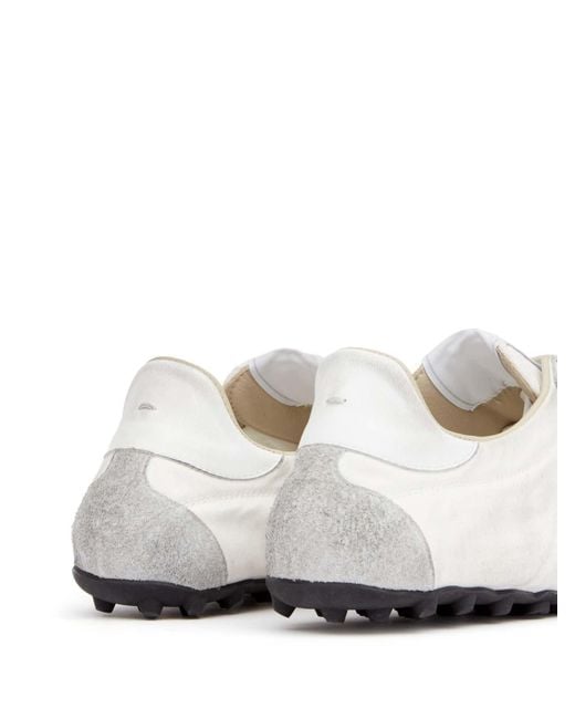 Maison Margiela White Sprinters Drill Cotton With Vintage Treatment Sneakers