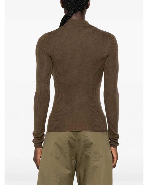 Max Mara Brown Gergo Top