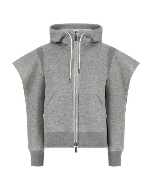 Sacai Gray 'Sponge' Hoodie