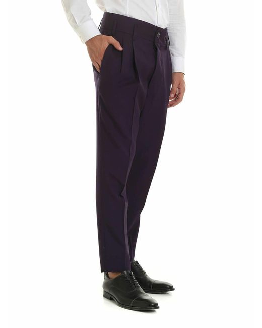 Vivienne Westwood Blue High-Waisted Trousers for men