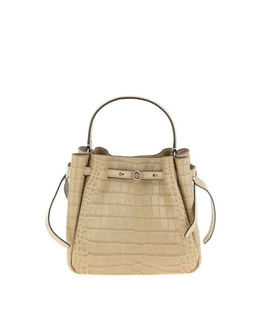 Tory Burch Metallic Romy' Small Bucket Bag