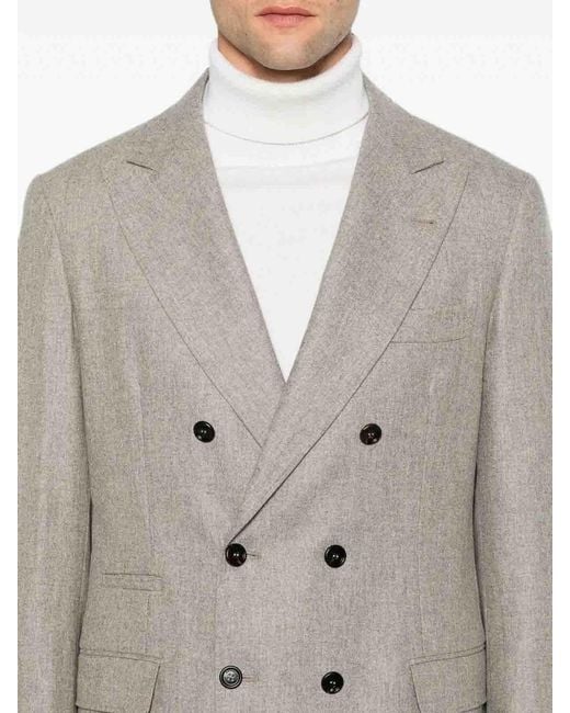 Brunello Cucinelli Gray Suit for men