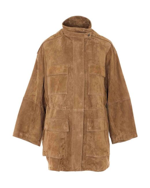 Brunello Cucinelli Natural Suede Jacket