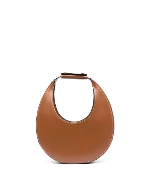 Staud Brown Moon Leather Bag