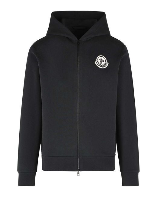 Moncler Black Cotton Sweatshirt for men