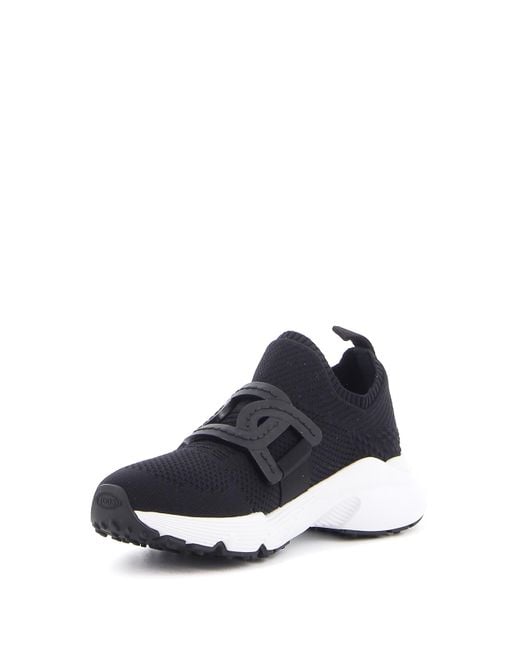 Tod's Blue Tech Fabric Slip On Sneakers