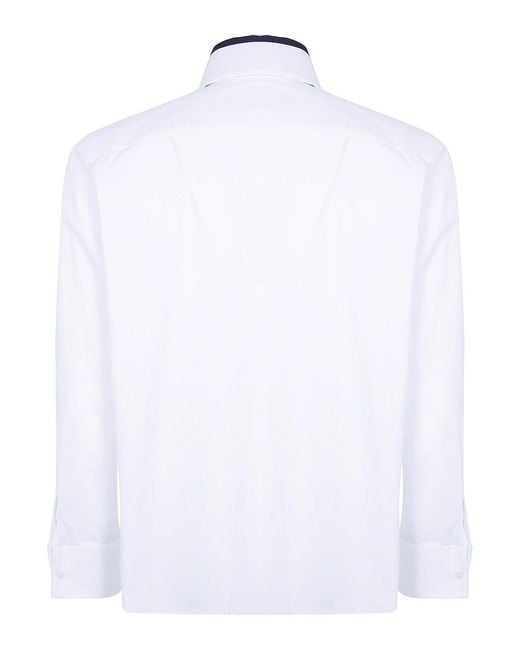 Sacai Blue Popeline Shirt for men