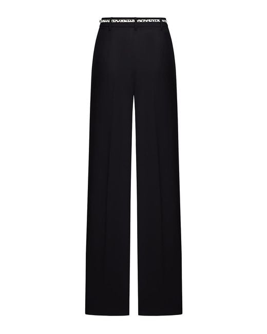 Max Mara Blue Fluid Cady Trousers