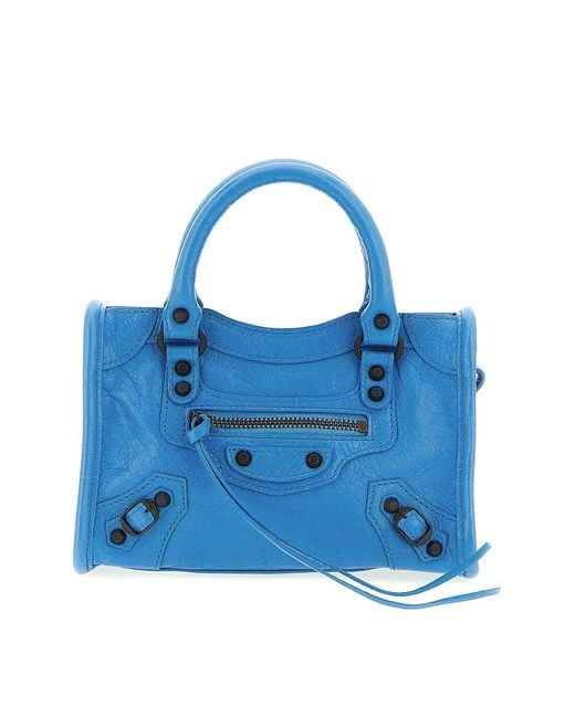 Balenciaga Blue 'Le City Nano' Handbag