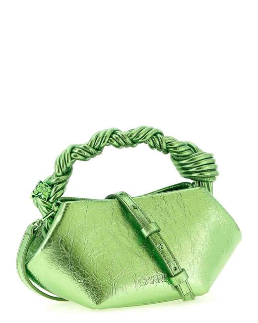 Ganni Green Bou Mini Handbag